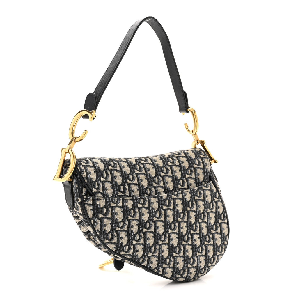 Oblique Saddle Bag Blue