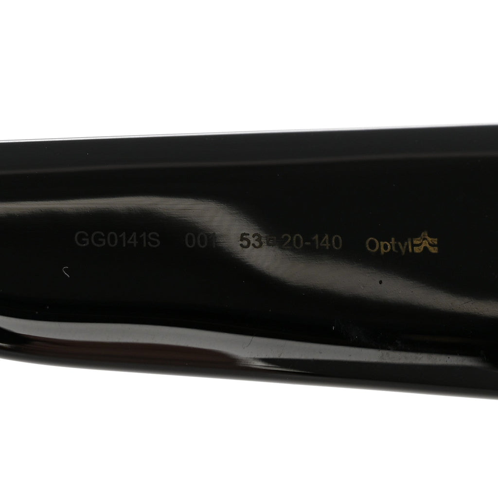 Acetate Square Frame Sunglasses GG0141S Black