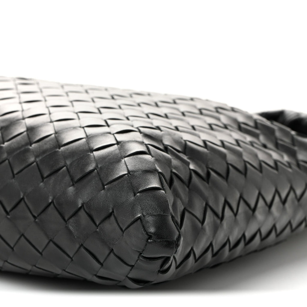 Calfskin Intrecciato Large Hop Black