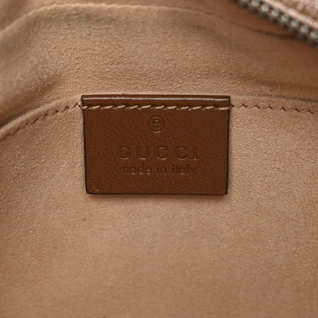 Glazed Calfskin Matelasse Diagonal Small GG Marmont Chain Shoulder Bag Cuir