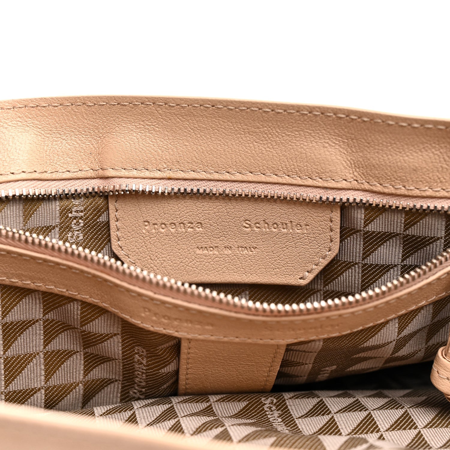 Lambskin Medium PS1 Satchel Nude
