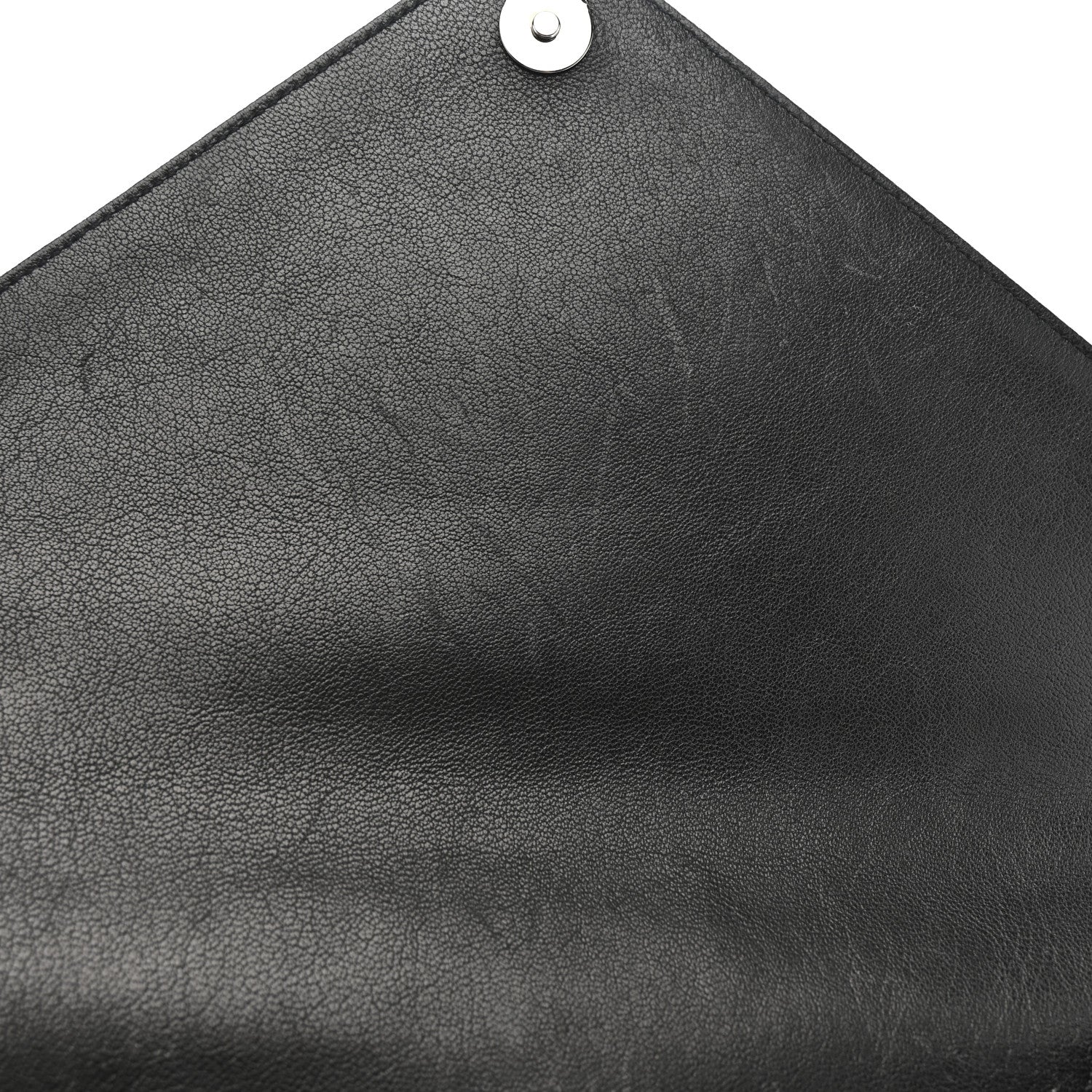 Sheepskin Matelasse Chevron Monogram Large College Satchel Black