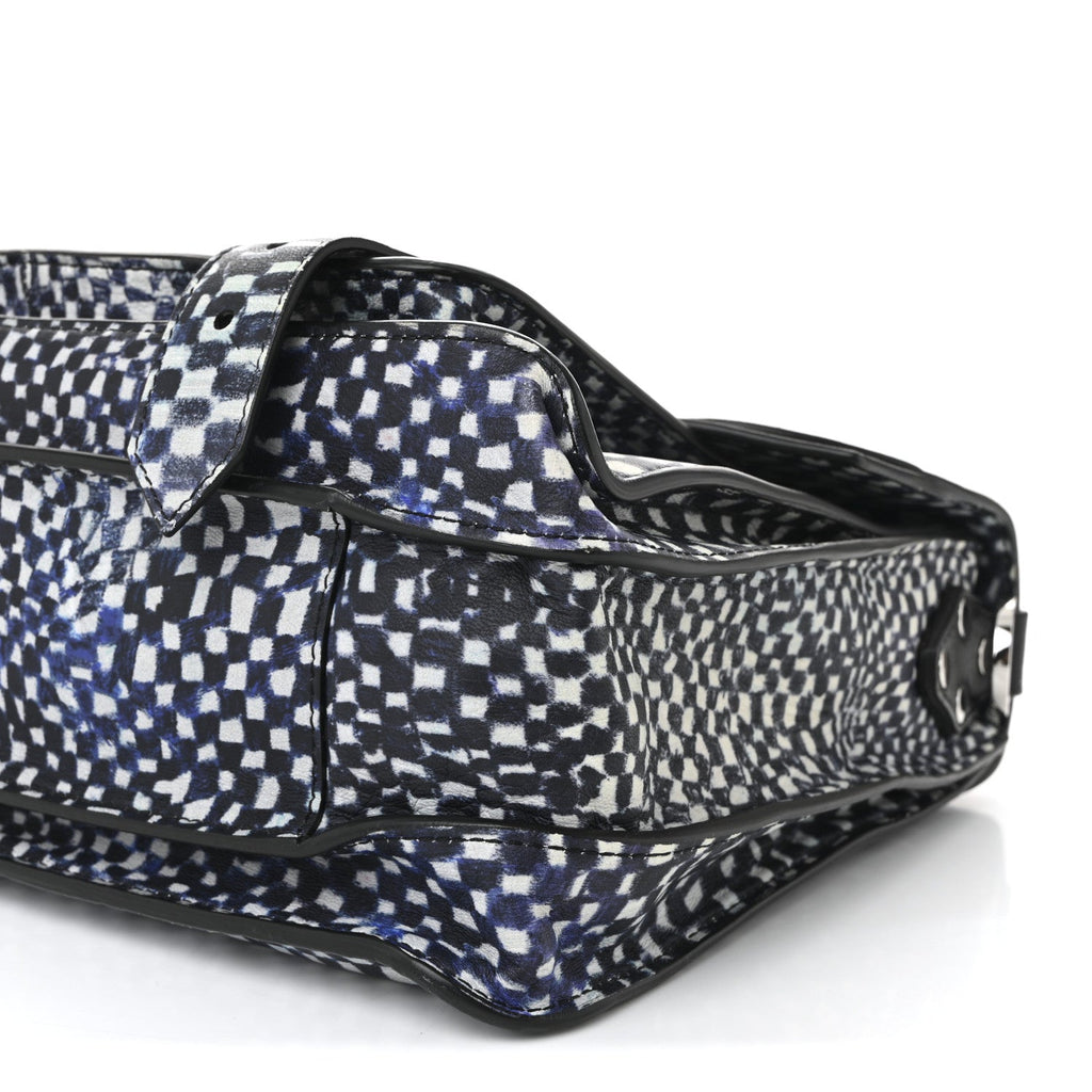 X HARMONY KORINE Calfskin PS1 Check Success Medium Satchel Blue