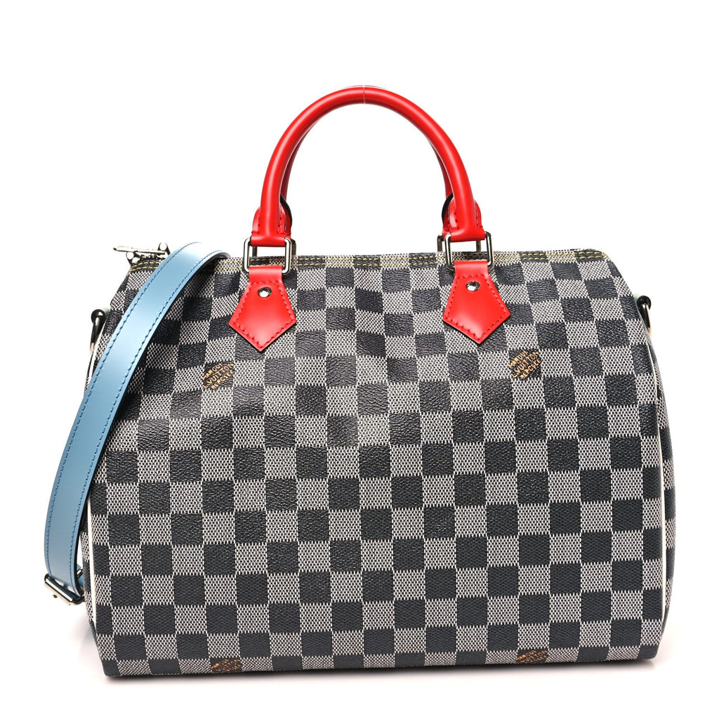 Damier Speedy Bandouliere 30 Black White