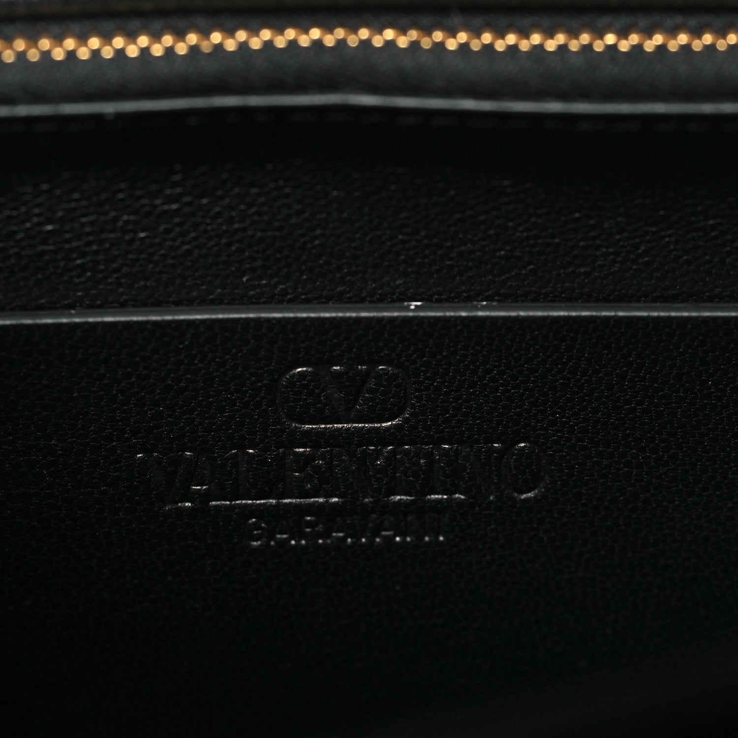 Shiny Calfskin Vain Shoulder Bag Black
