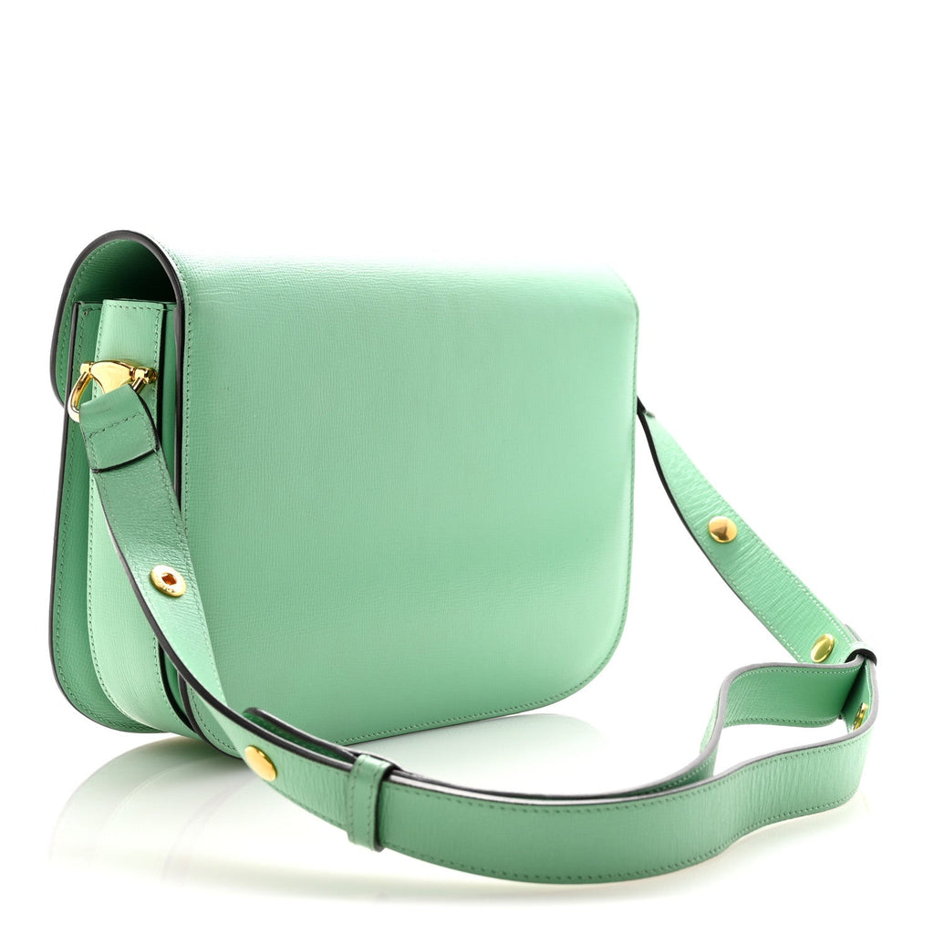 Azalea Calfskin Horsebit 1955 Shoulder Bag Light Green