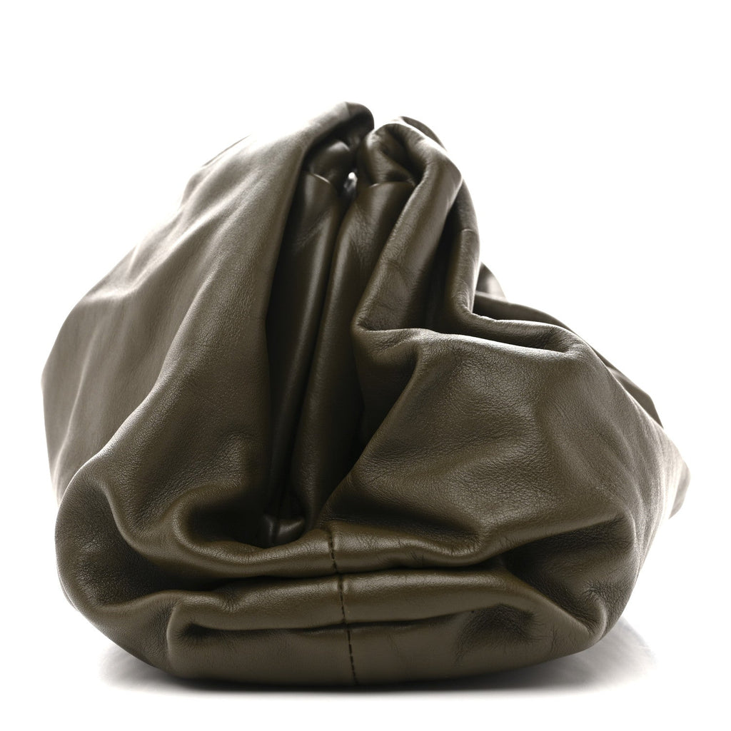 Smooth Butter Calf The Pouch Oversized Clutch Kaki Fondent