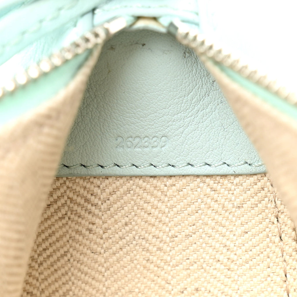Calfskin Mini Hammock Hobo Soft Blue Iceberg