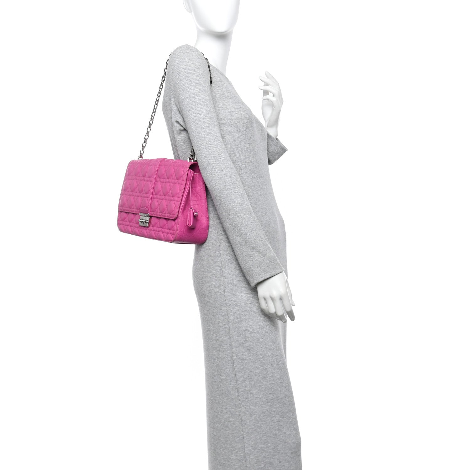 Lambskin Cannage Large Miss Dior Flap Sorbet