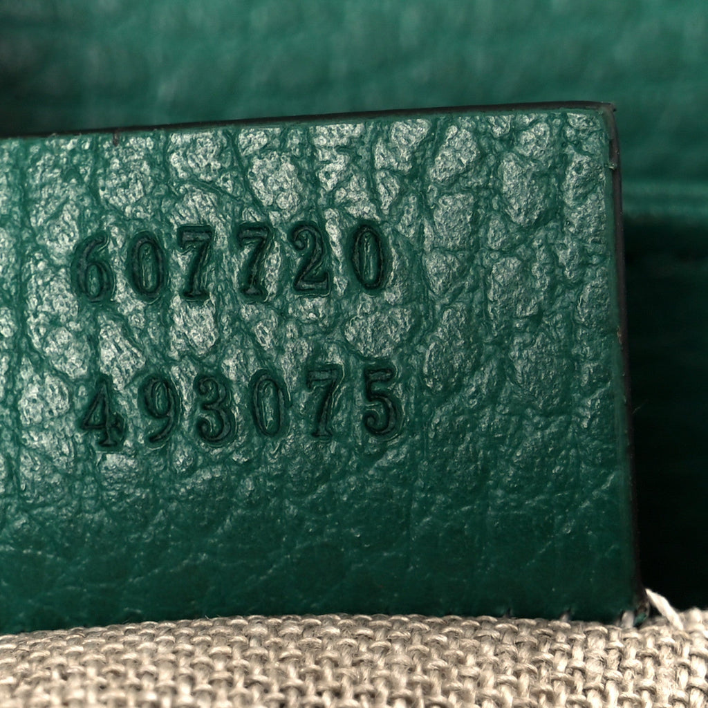 Dollar Calfskin Interlocking G Crossbody Bag Emerald