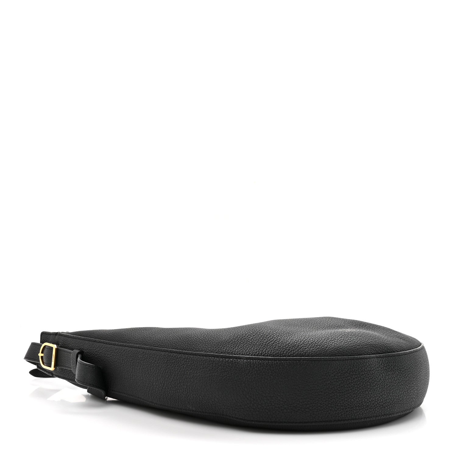 Pebbled Calfskin Augustina Hobo Black