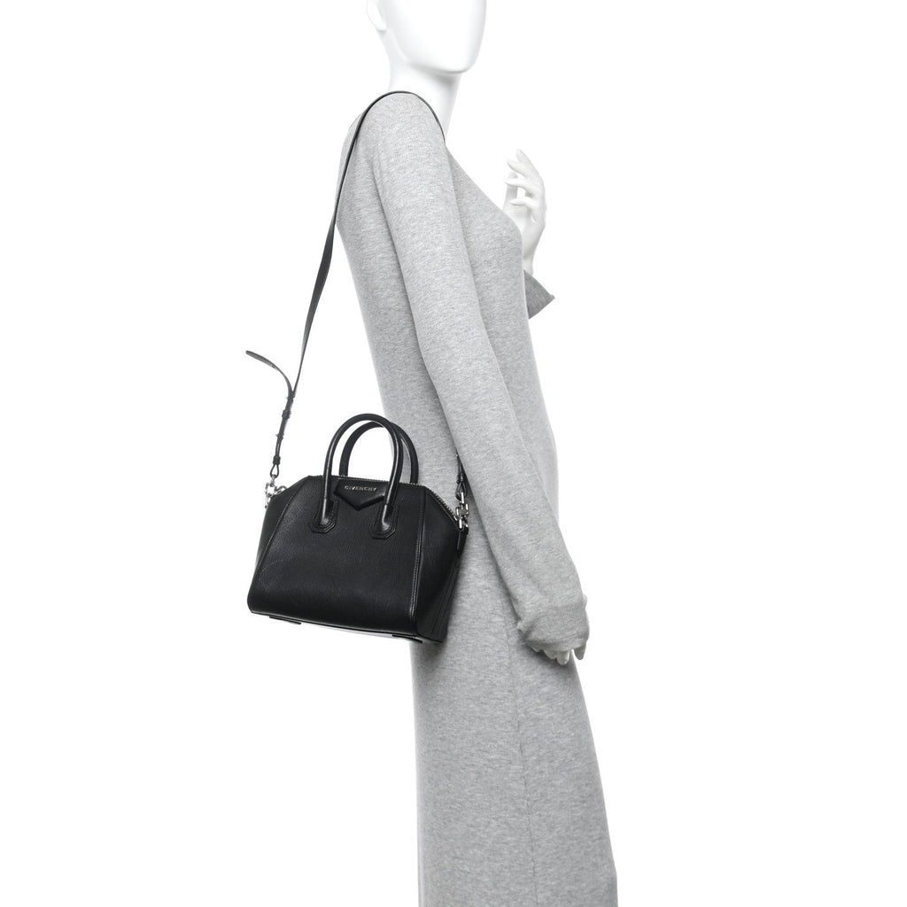 Sugar Goatskin Mini Antigona Black