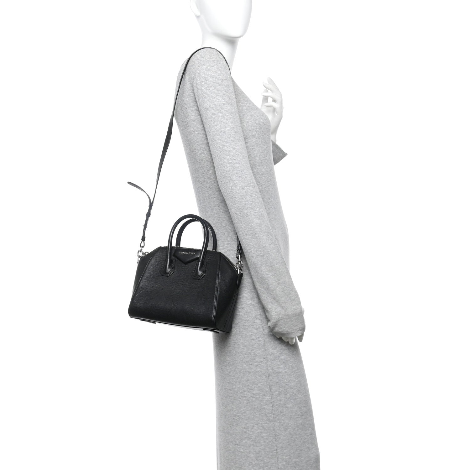 Sugar Goatskin Mini Antigona Black
