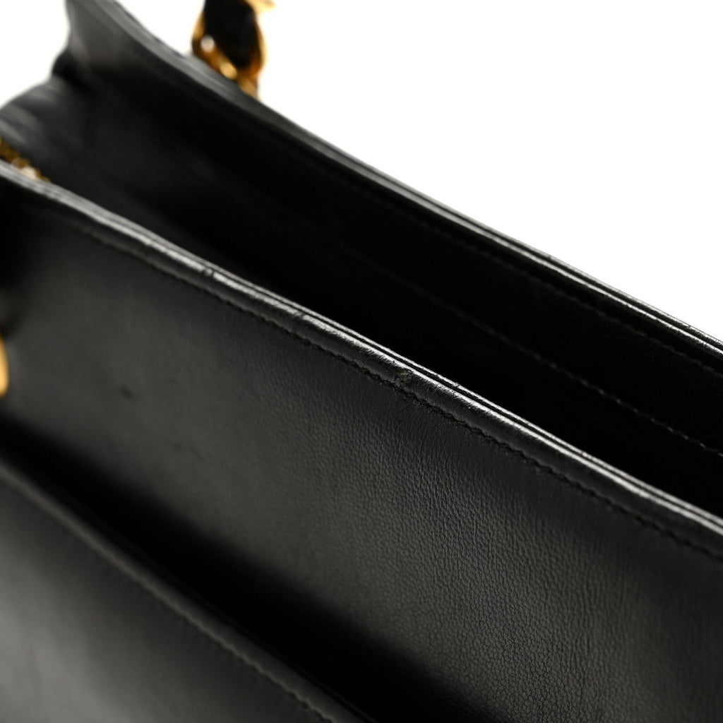 Lambskin Triple CC Shoulder Bag Black