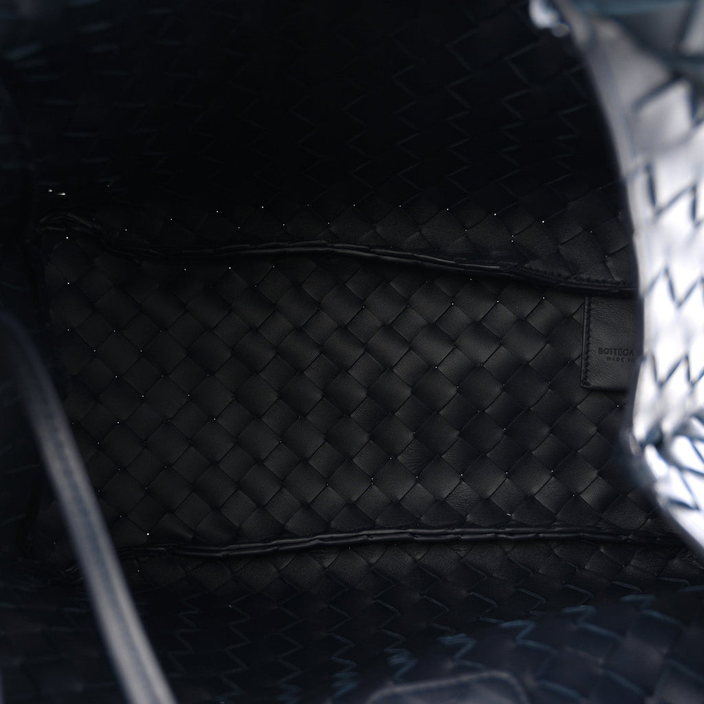Nappa Intrecciato Medium Campana Shoulder Bag Midnight