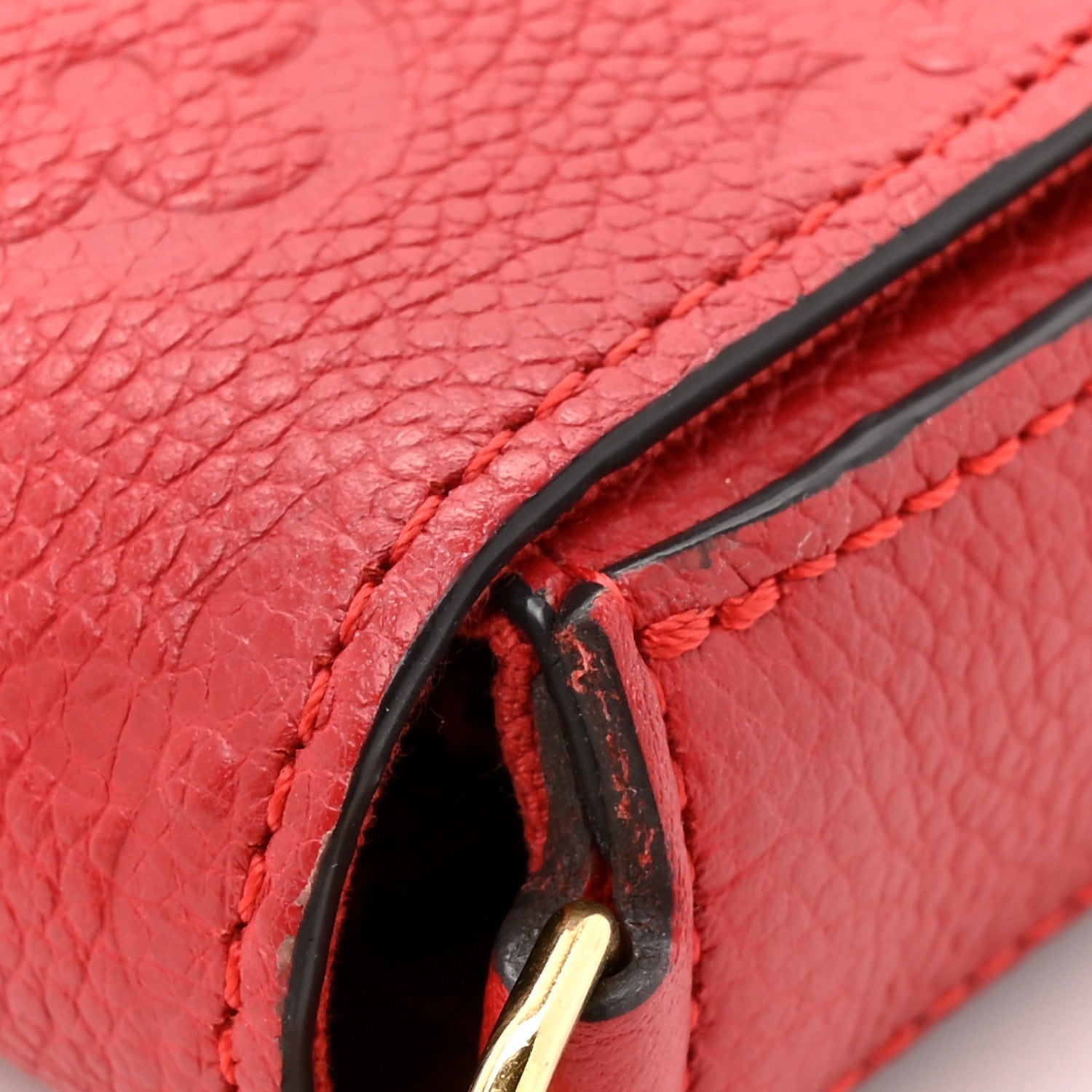 Empreinte Pochette Felicie Chain Wallet Scarlet