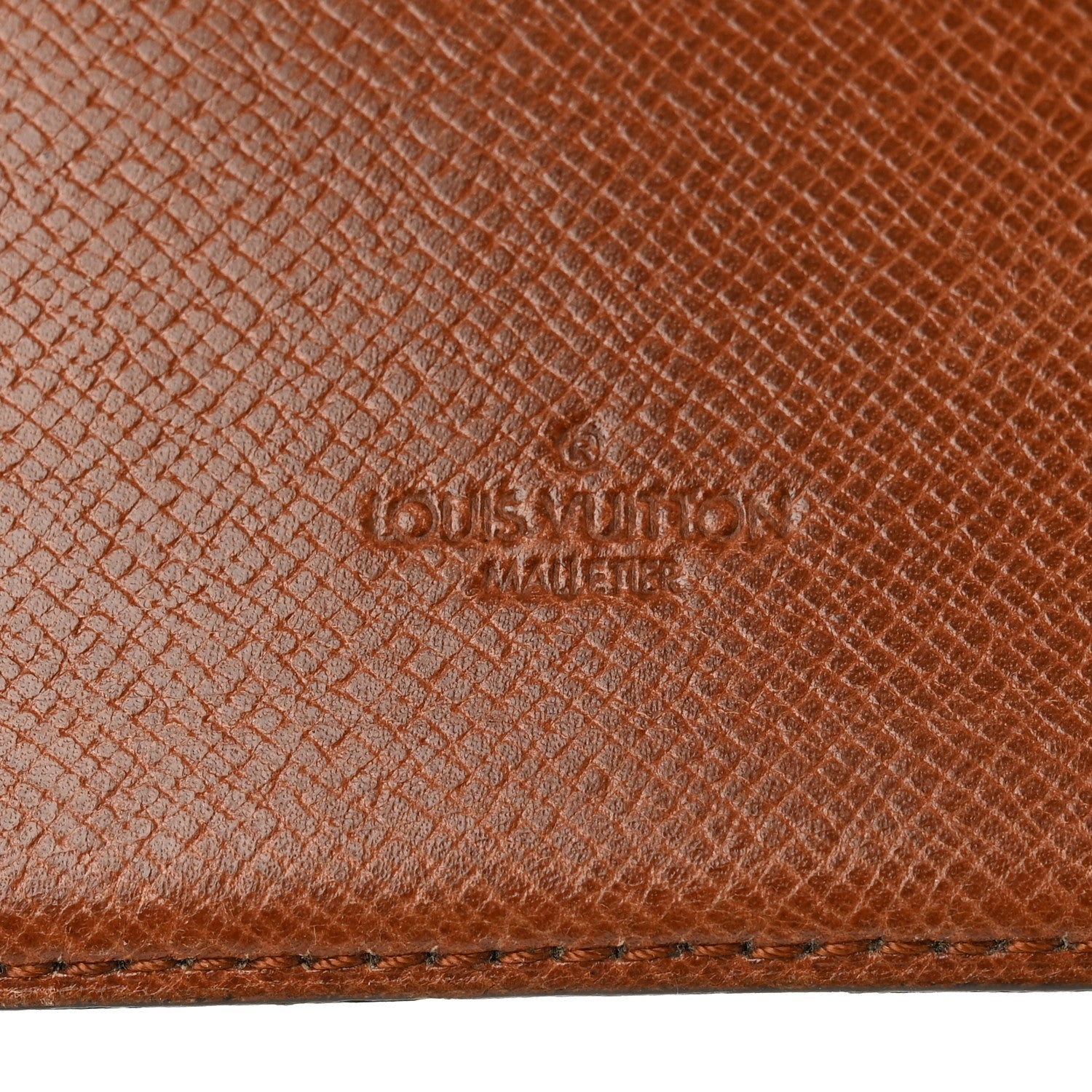 Monogram Simple Checkbook Holder Wallet Cover