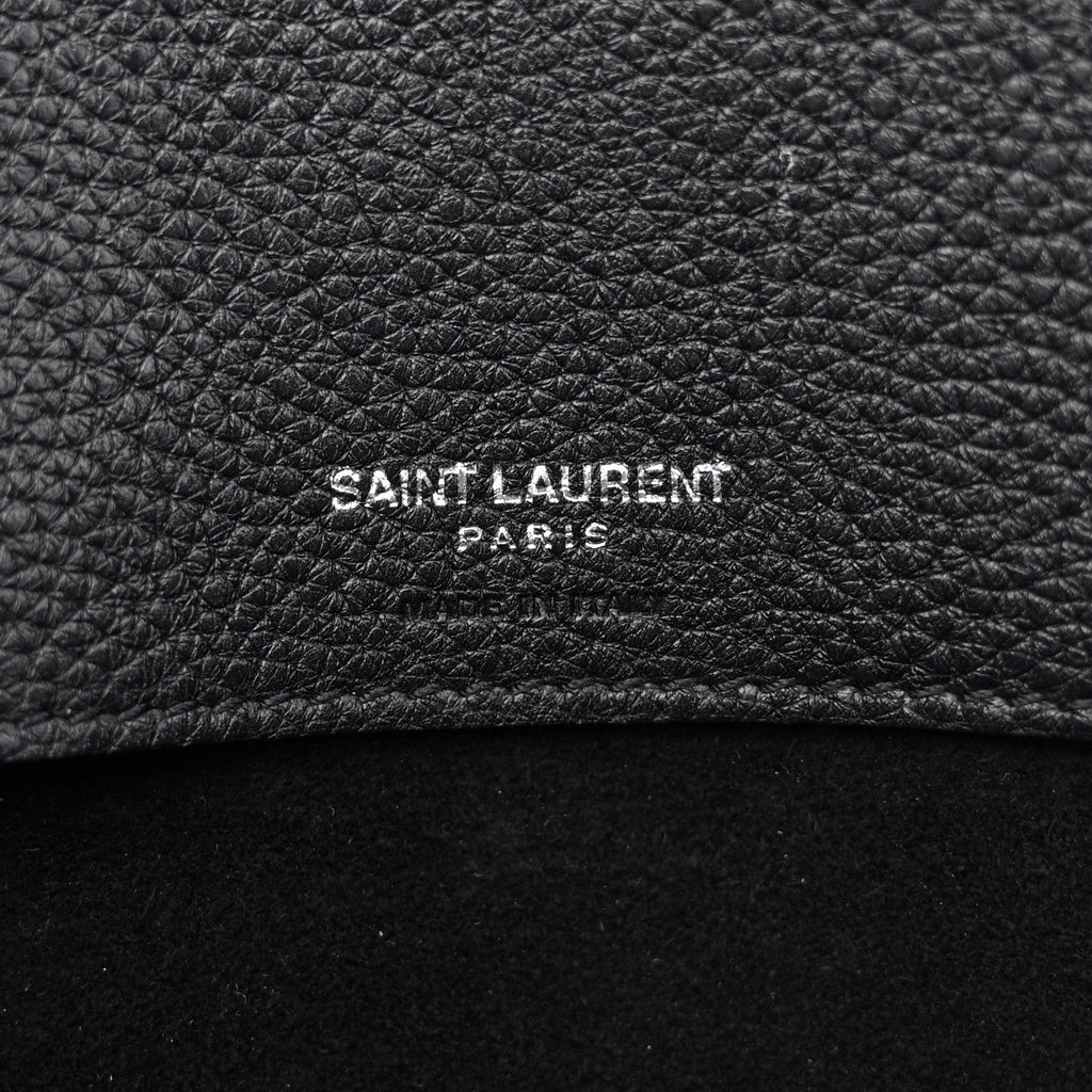 Grained Calfskin Small Supple Sac De Jour Black