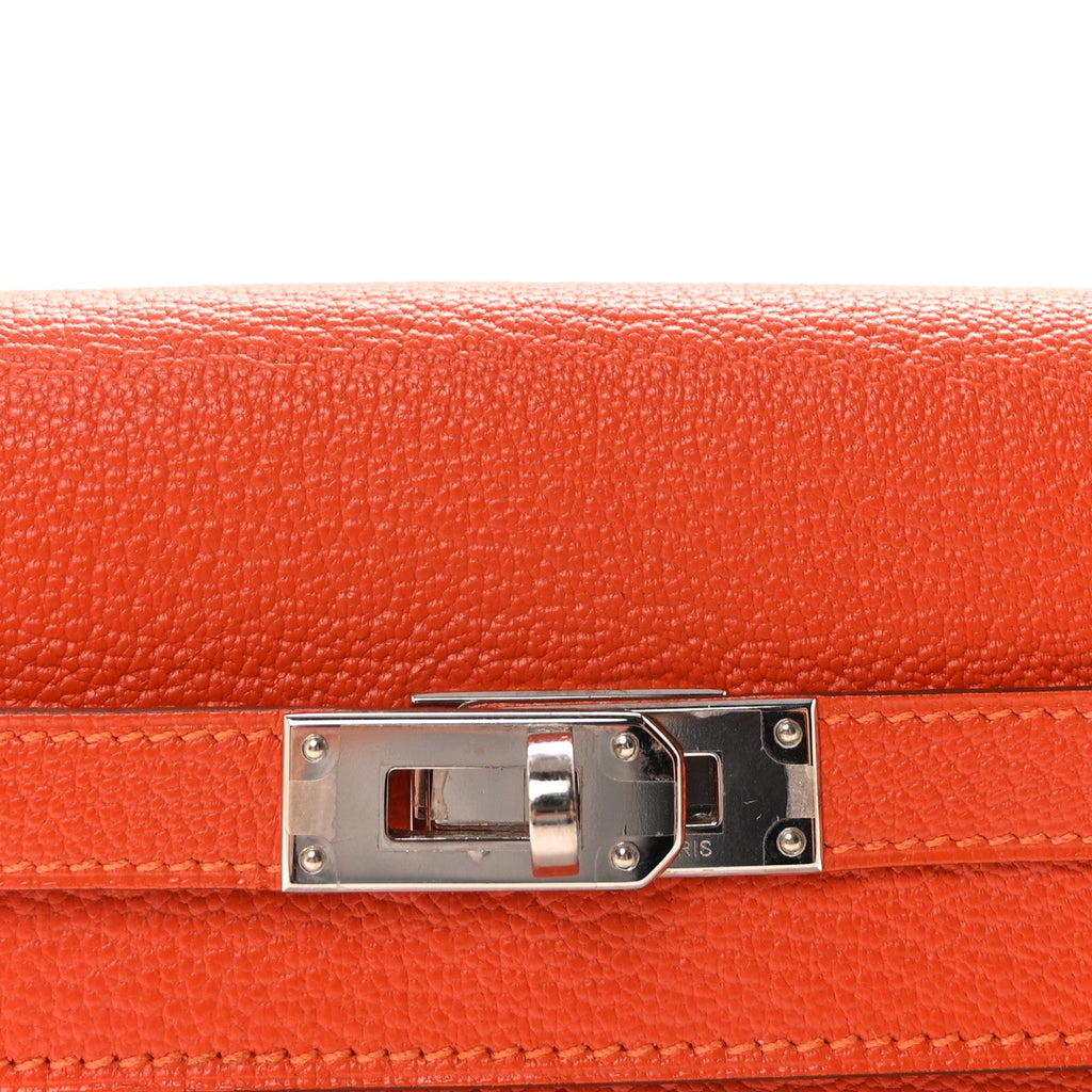 Chevre Mysore Kelly Longue Wallet Feu