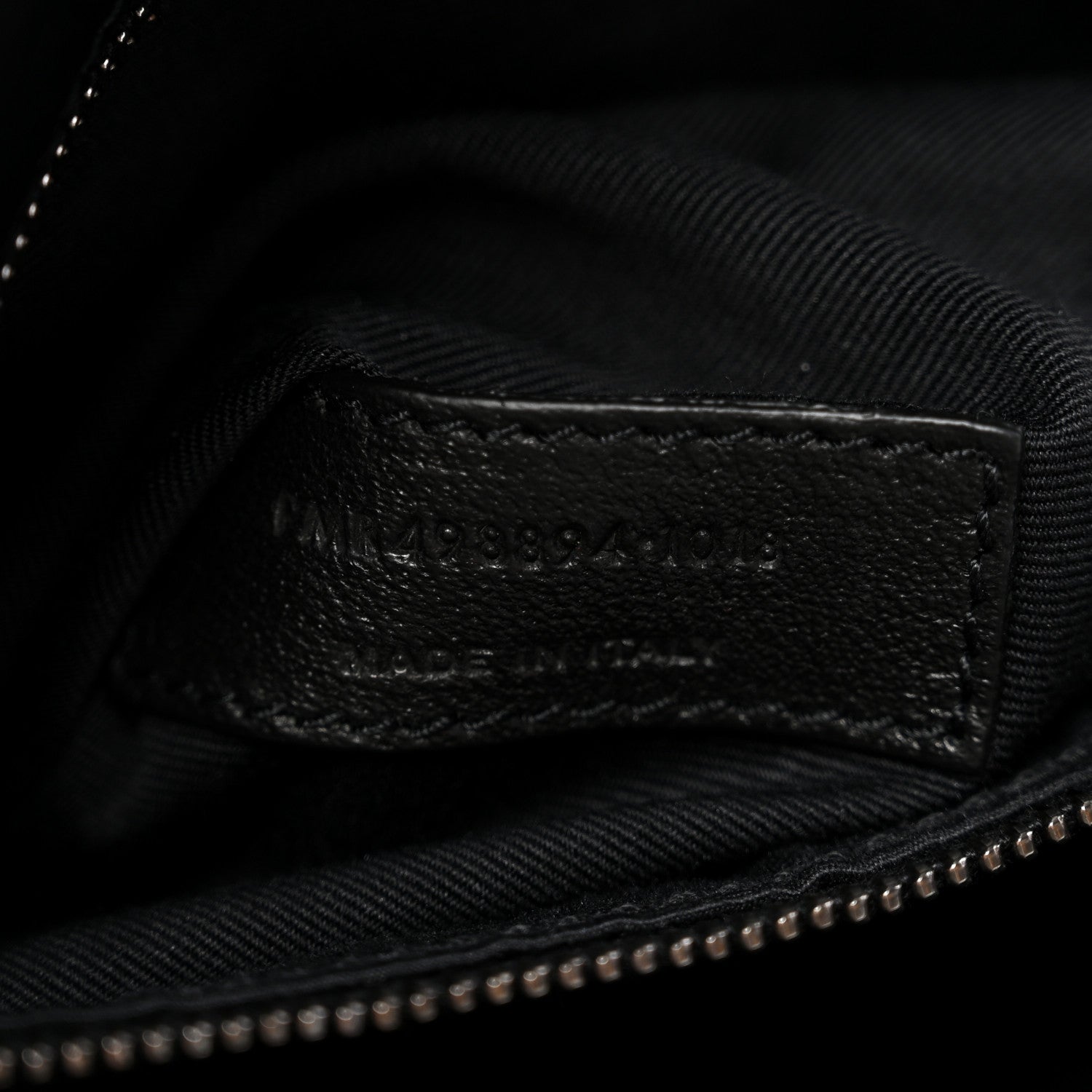 Crinkled Calfskin Matelasse Monogram Medium Niki Chain Satchel Black