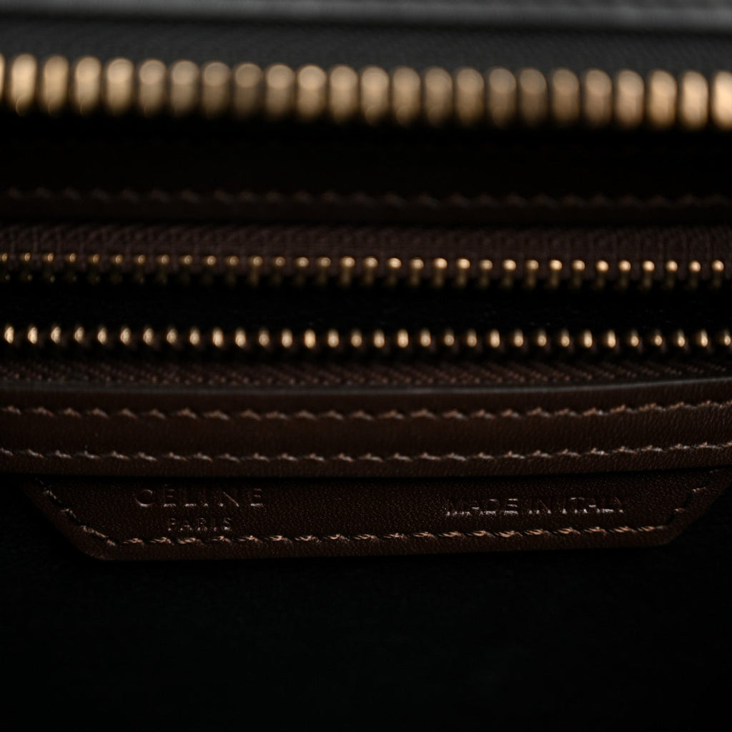 Smooth Calfskin Micro Tri-Color Luggage Indigo