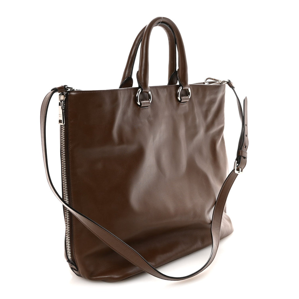 Soft Calf Shopping Tote Palissandro