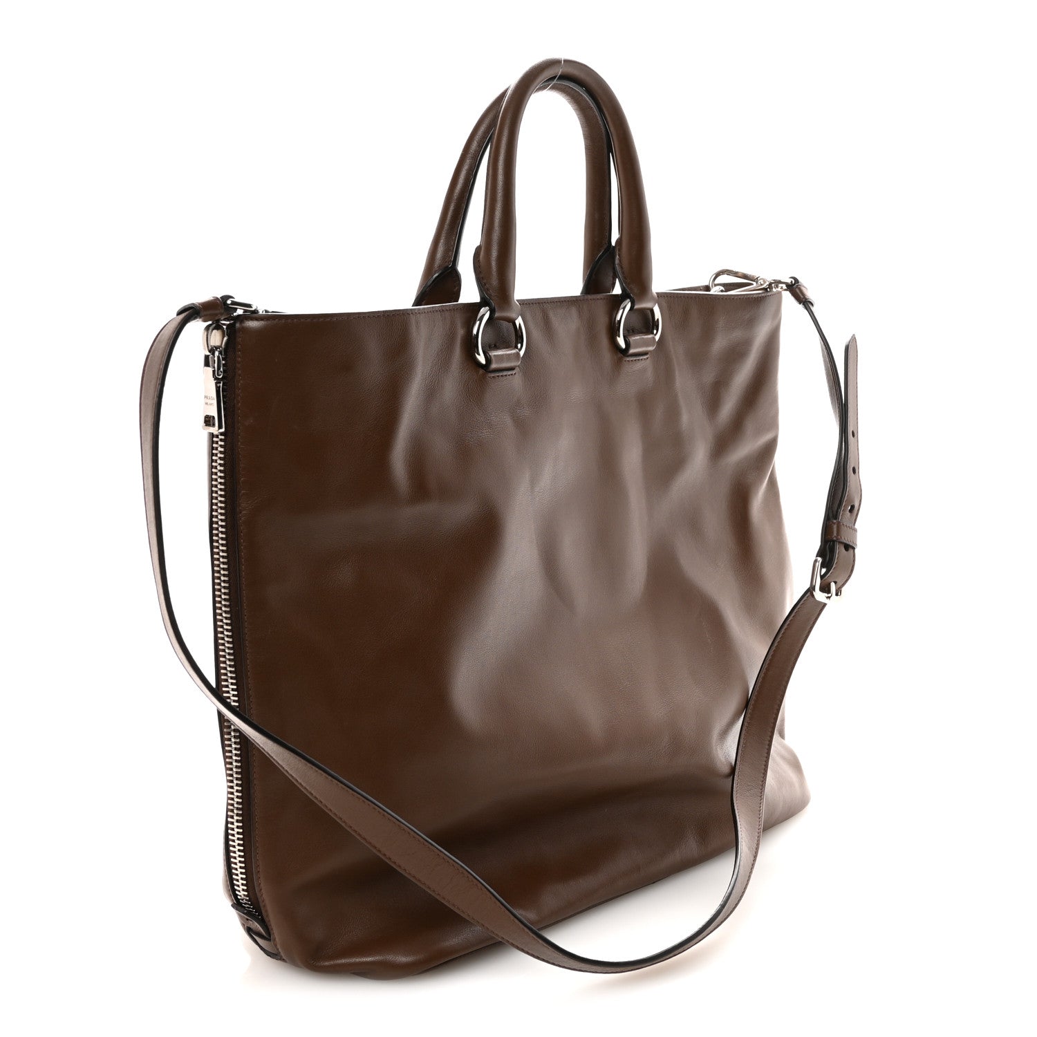 Soft Calf Shopping Tote Palissandro
