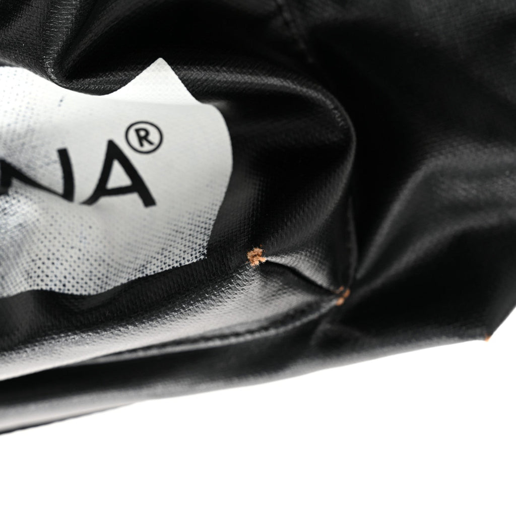 Calfskin Coated Canvas Vulcano Backpack Black
