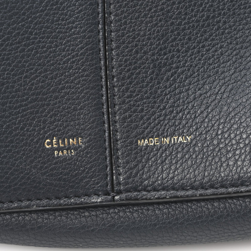Smooth Calfskin Small Tri-Fold Bag Black