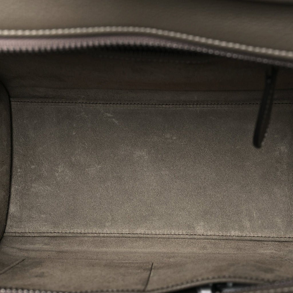 Drummed Calfskin Micro Luggage Souris