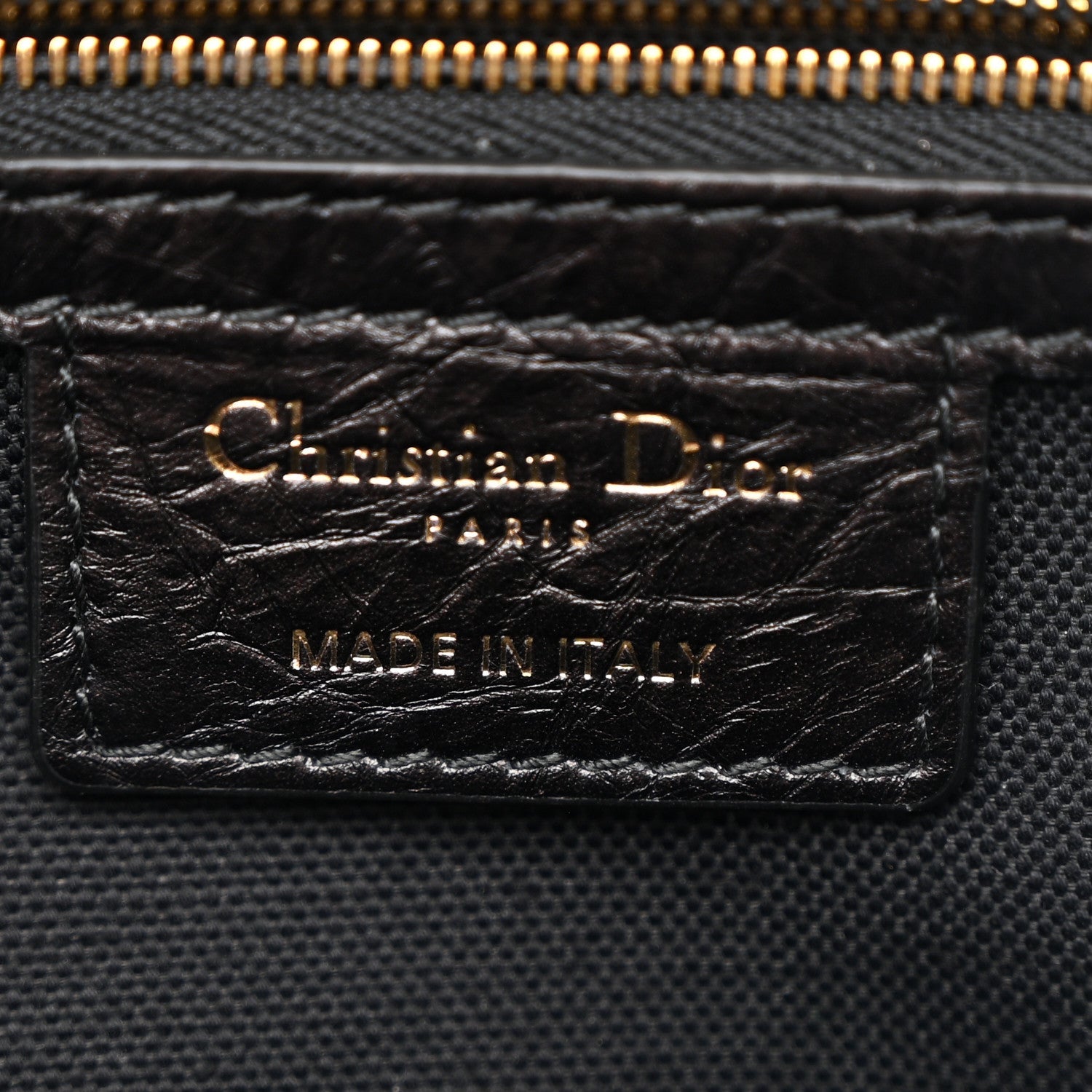Crinkled Calfskin Small Grand Tour Bowling Bag Black