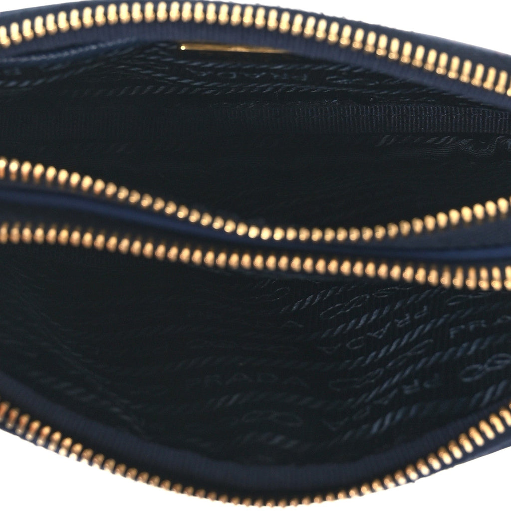 Tessuto Nylon Saffiano Mini Camera Crossbody Royal
