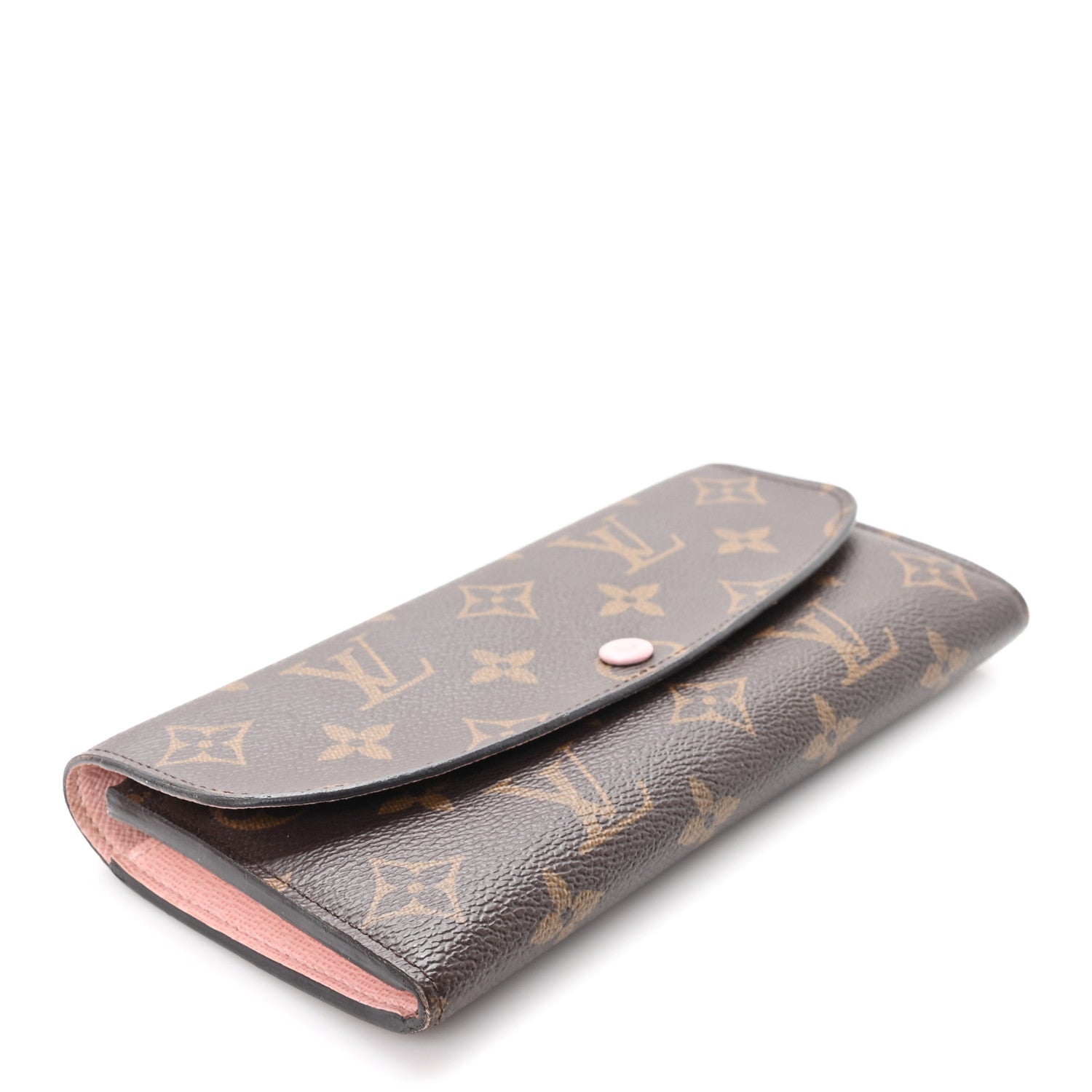 Monogram Emilie Wallet Rose Ballerine
