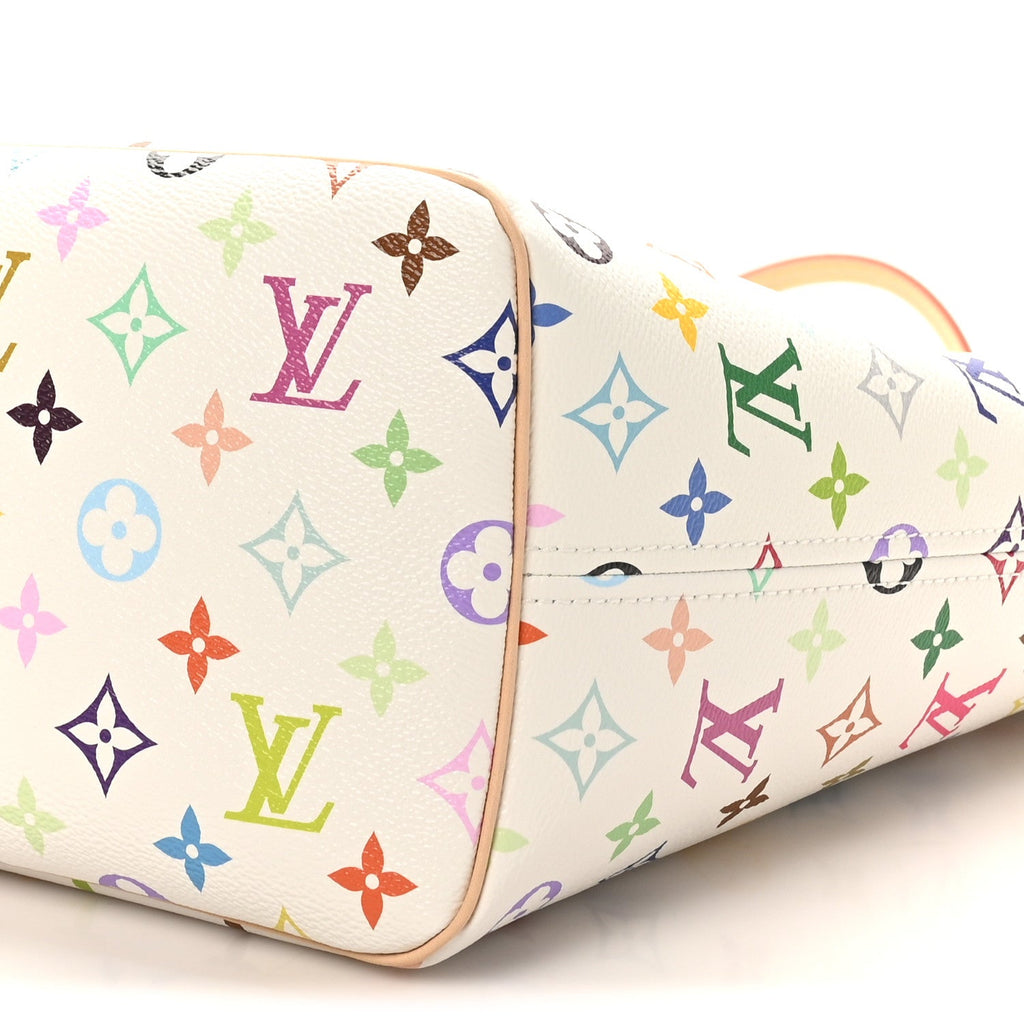 LV X TM Monogram Multicolor Neverfull MM White
