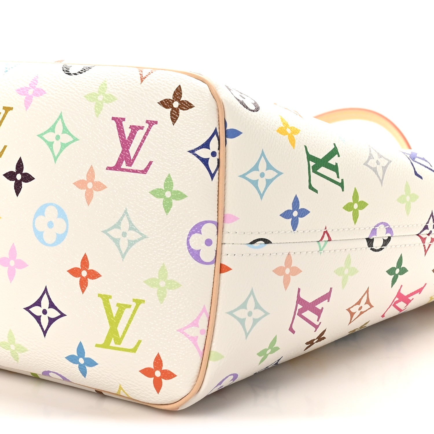 LV X TM Monogram Multicolor Neverfull MM White