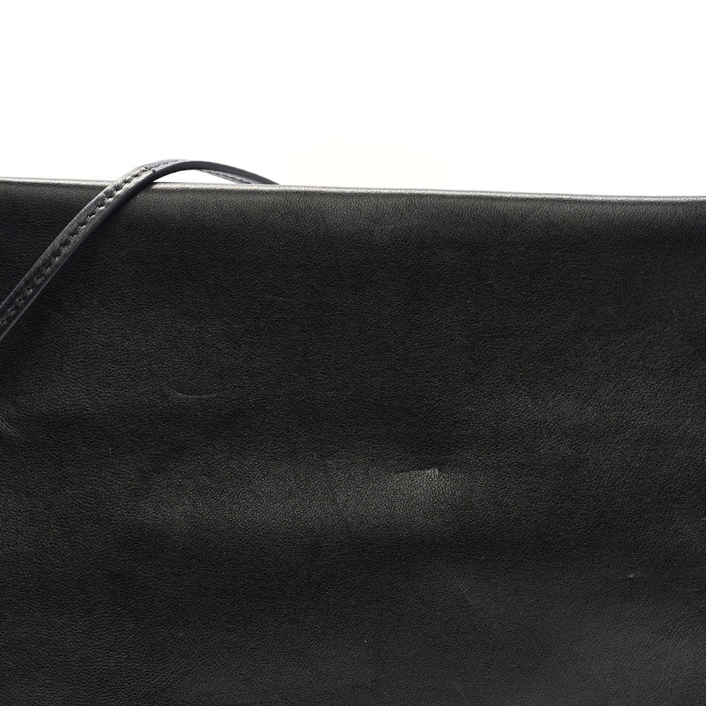 Vegetable Calfskin Medicine Pouch Black