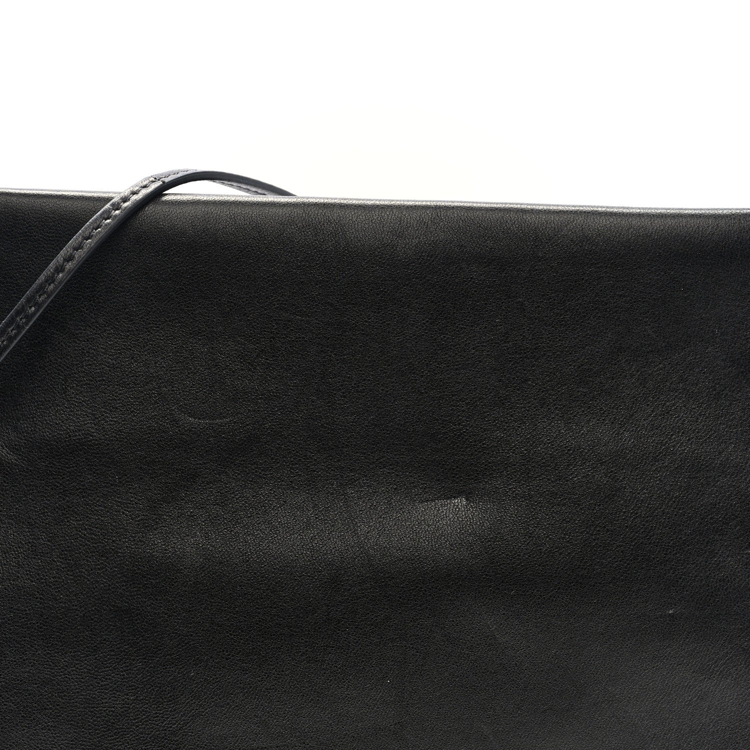 Vegetable Calfskin Medicine Pouch Black