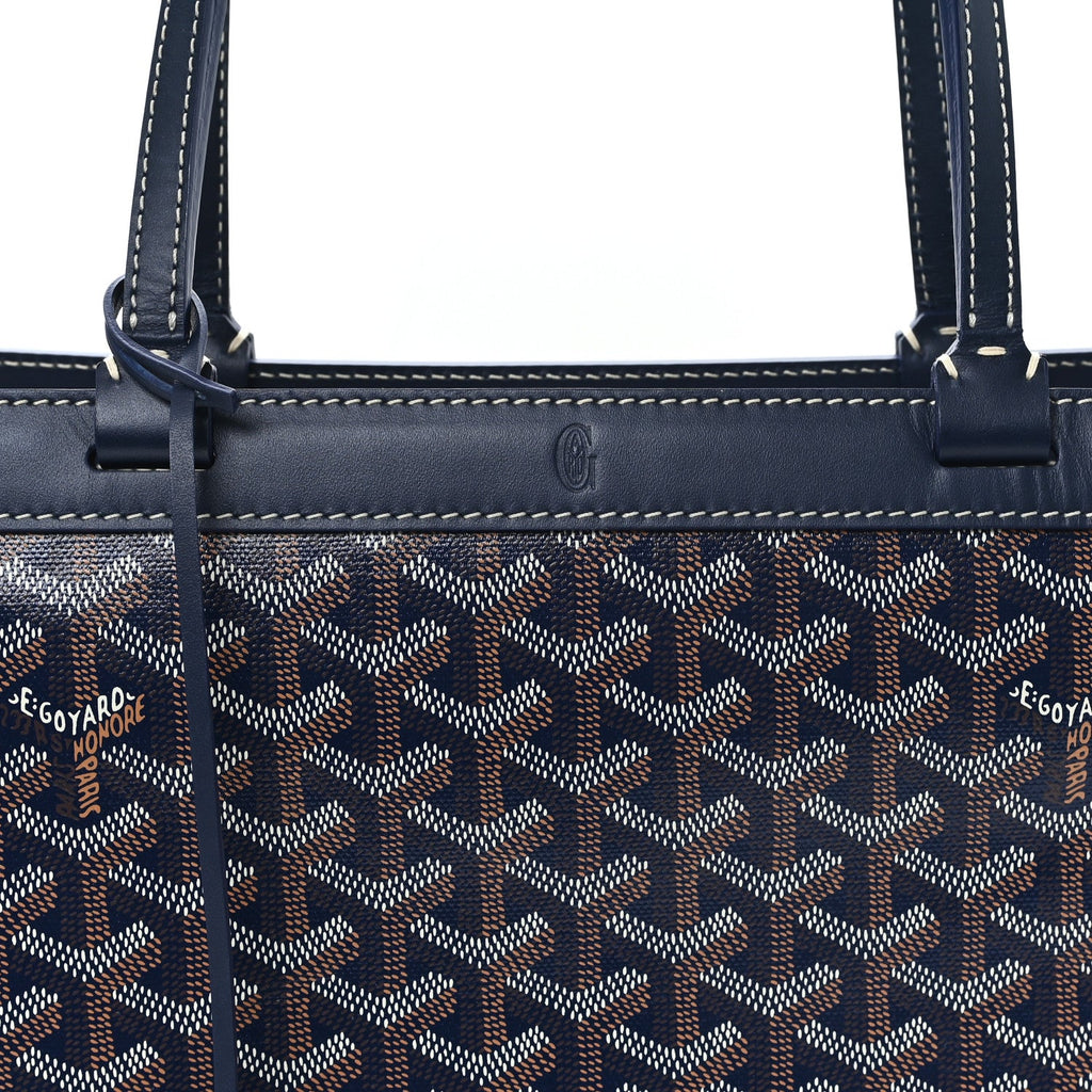 Goyardine Bellechasse Biaude MM Tote  Navy Blue