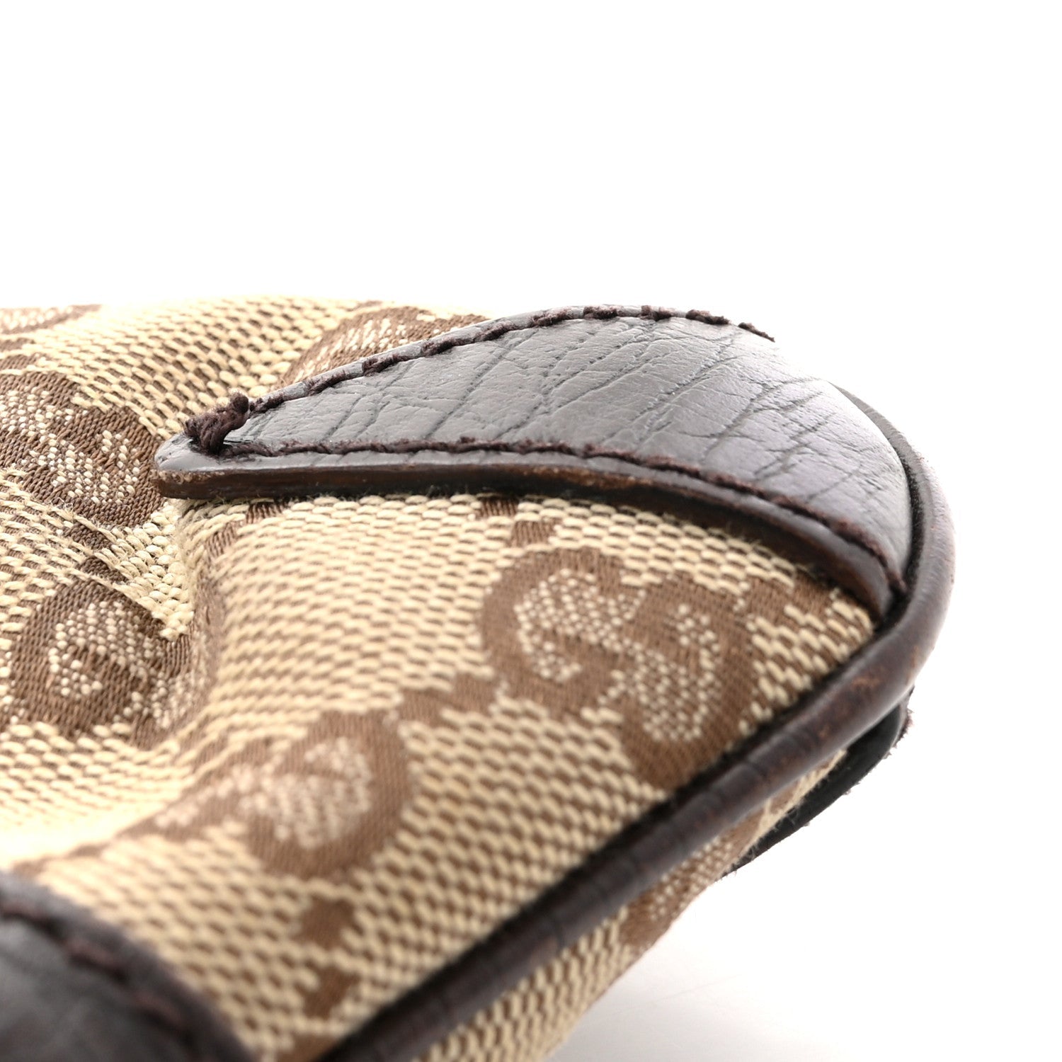 Monogram Horsebit Clutch Dark Brown