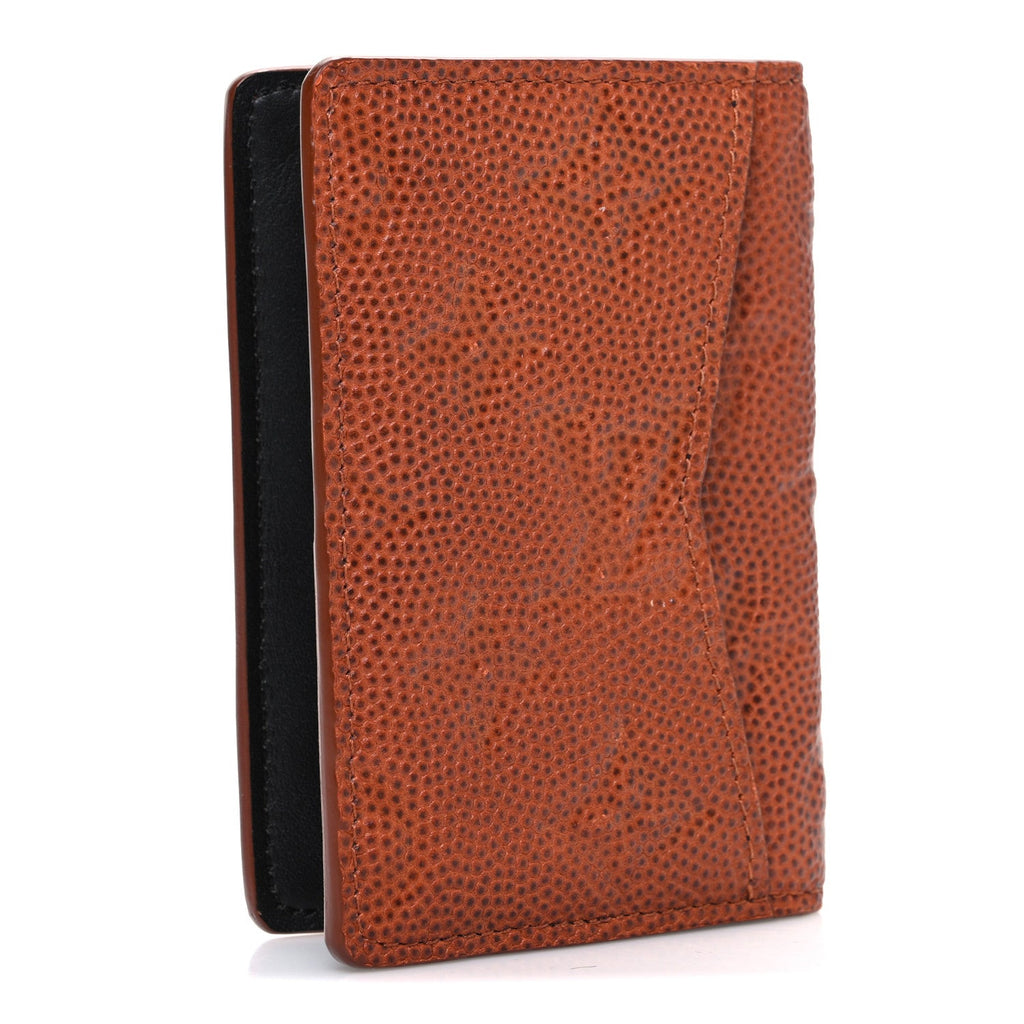 X NBA Grained Calfskin Monogram Pocket Organizer Brick Orange
