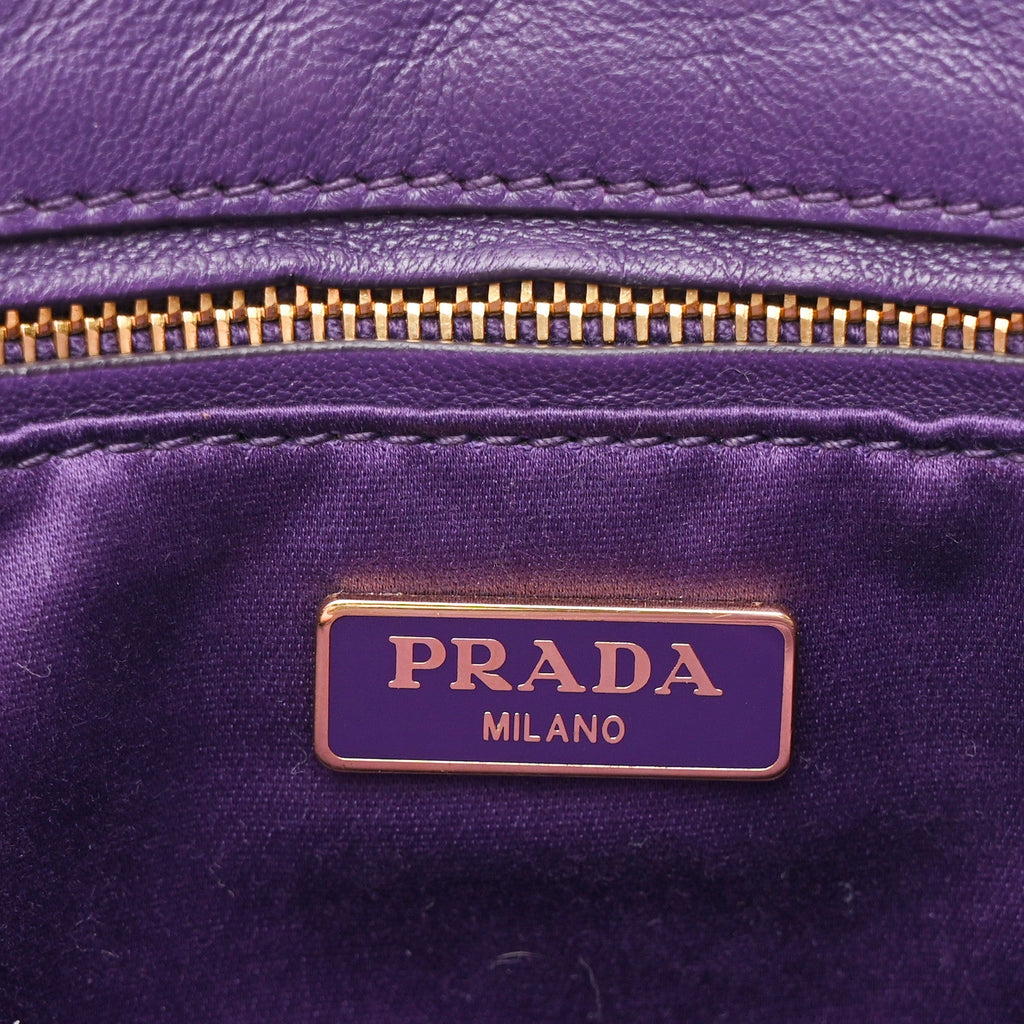 Tessuto Nylon Lurex Embroidered Flap Viola