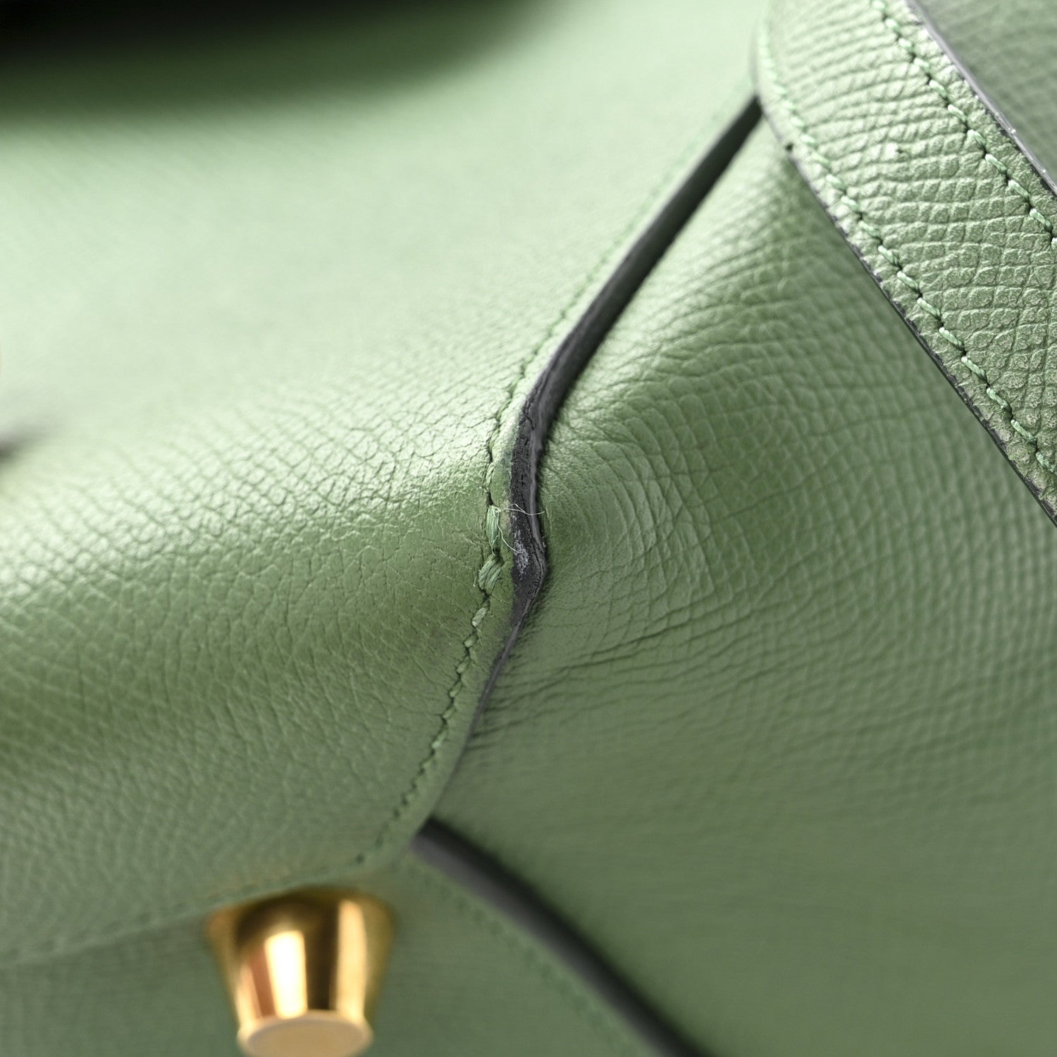 Grained Calfskin Mini Belt Bag Mint