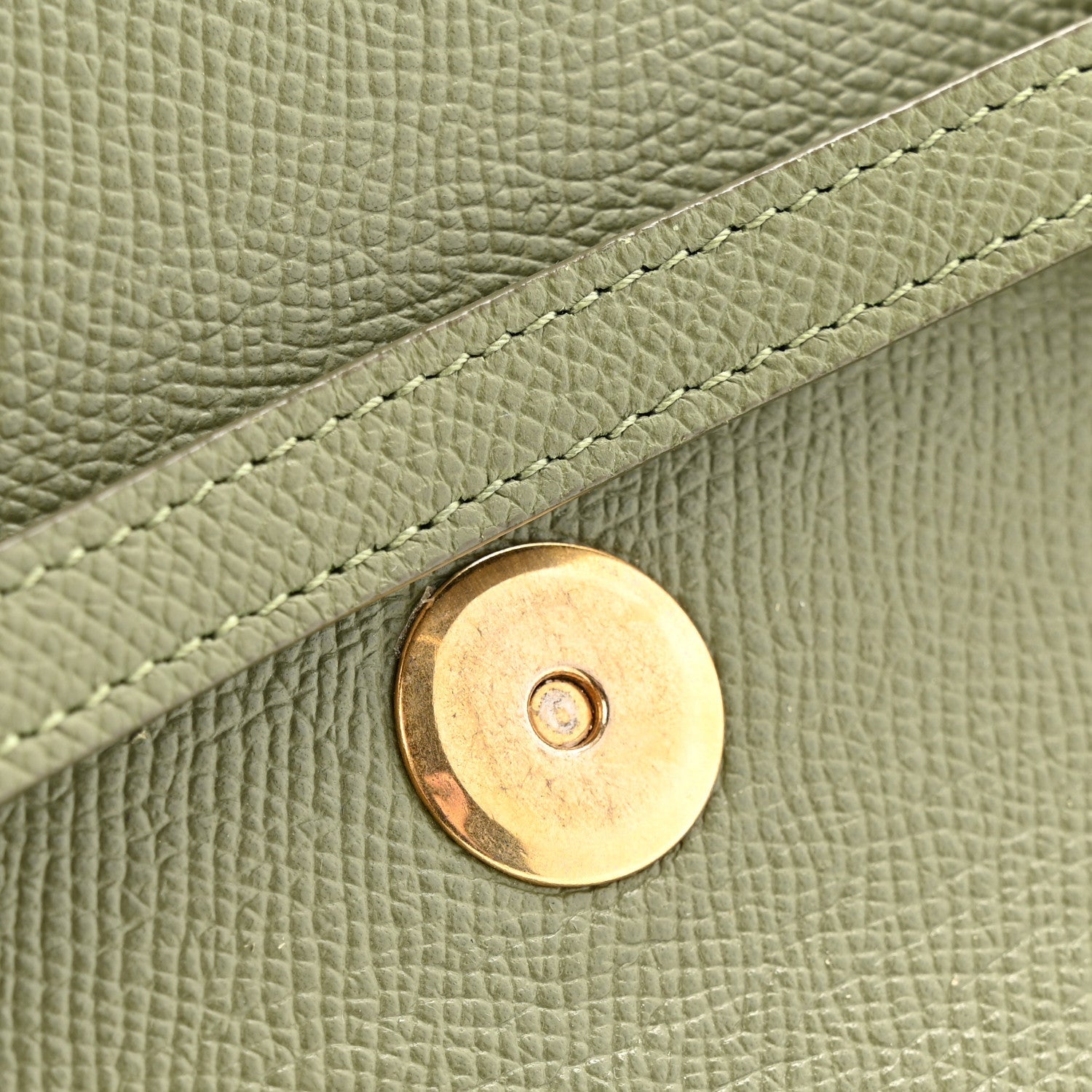 Grained Calfskin Nano Belt Bag Army Green