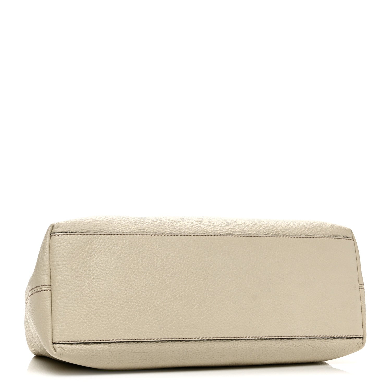 Pebbled Calfskin Medium Soho Chain Shoulder Bag  Off White