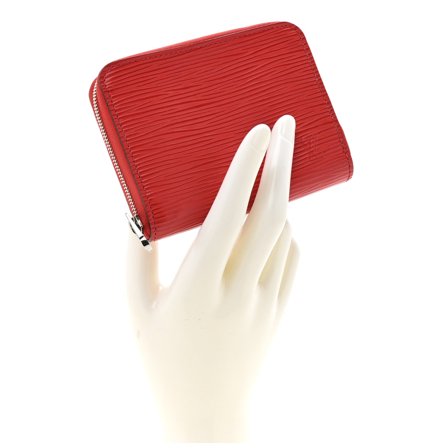 Epi Zippy Coin Purse Coquelicot