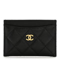 Caviar Quilted  Holder Black