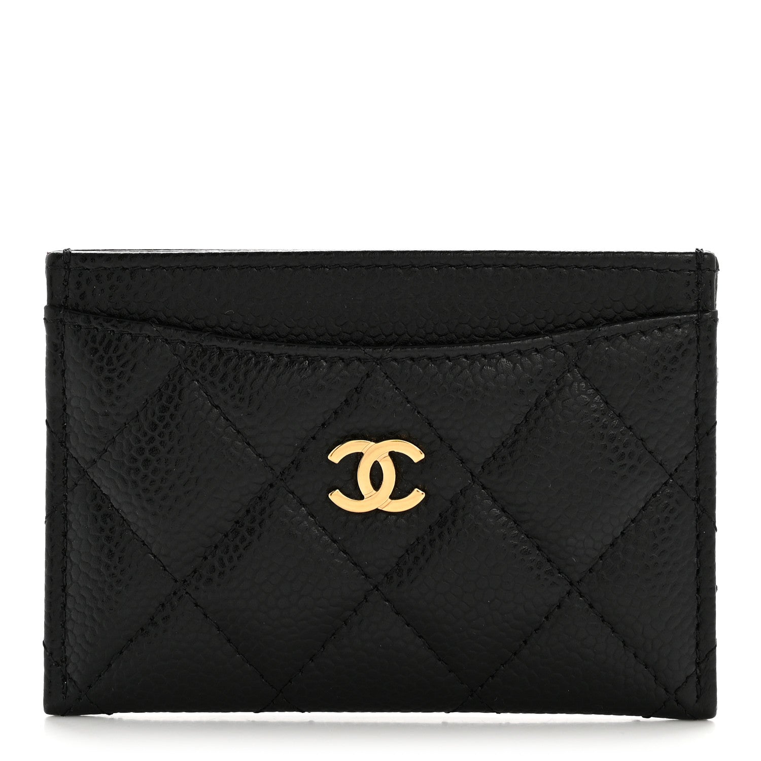 Caviar Quilted  Holder Black