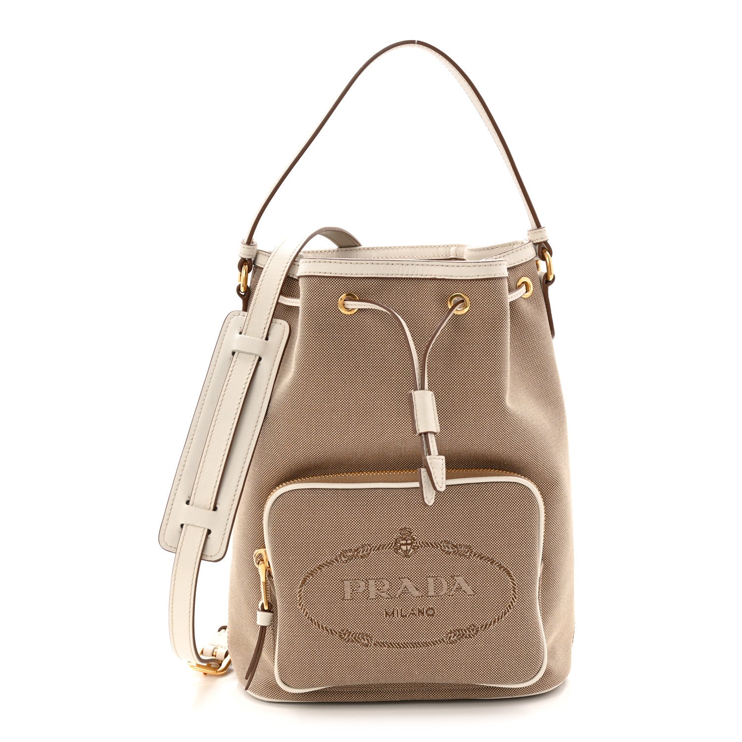 Jacquard Logo Mini Bucket Crossbody Bag Corda Talco