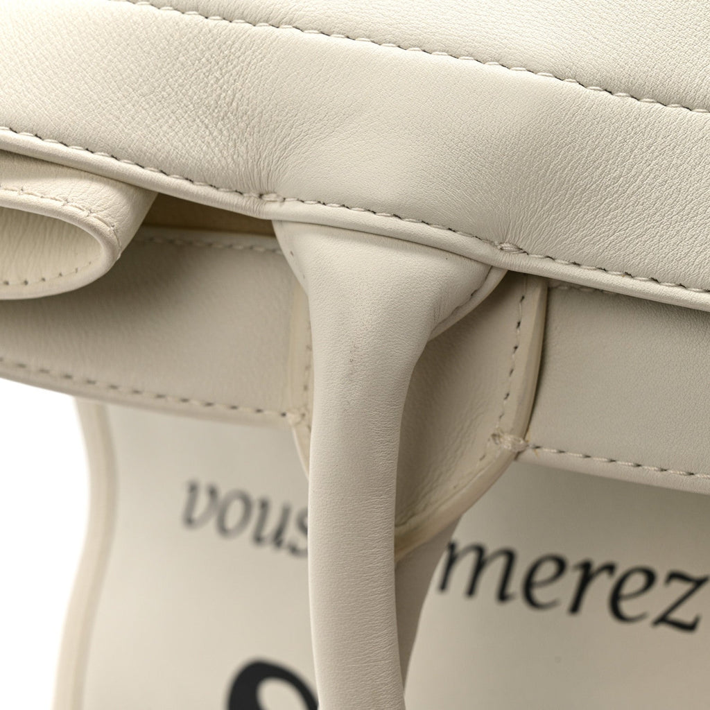 Calfskin Large Surrealism Book Tote Ivory