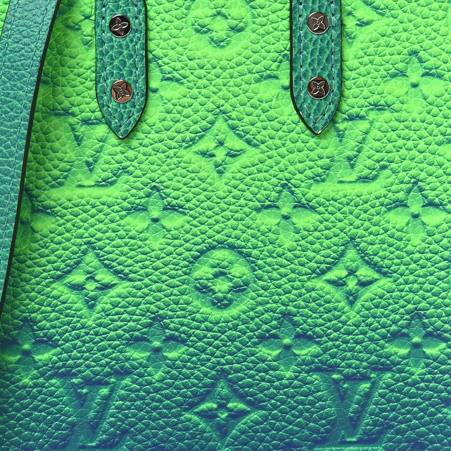 Taurillon Illusion Sac Plat XS Bleu Vert